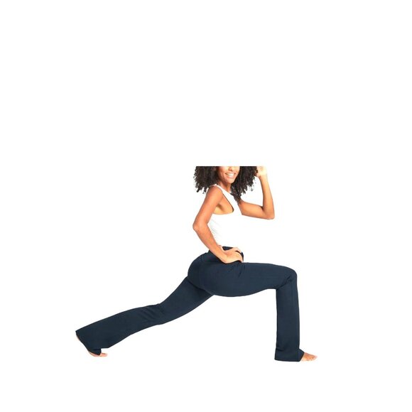 Betabrand Bootcut Classic Dress Pant Yoga Pants Navy Blue Size L Minimalist Cute - Picture 7 of 16